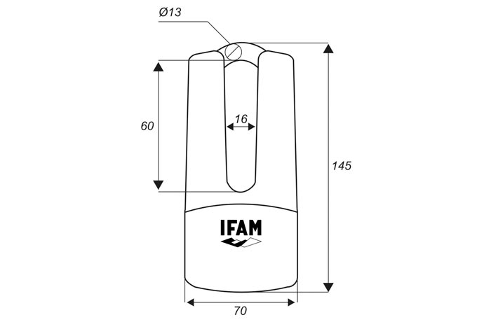 CANDADO ANTIRROBO DE DISCO PARA MOTO DF3 ROJO IFAM. – Alis