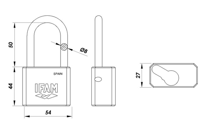 Cadenas Arc Long 30mm SR30AL 073010SR Ifam