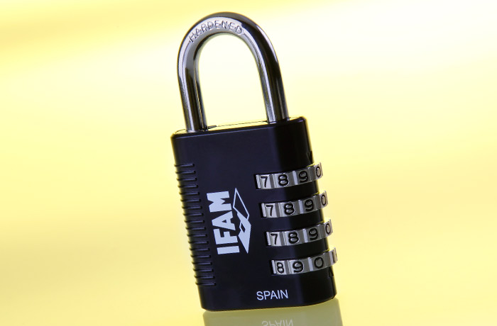 Cadenas à combinaison IFAM R4MK avec clé de secours